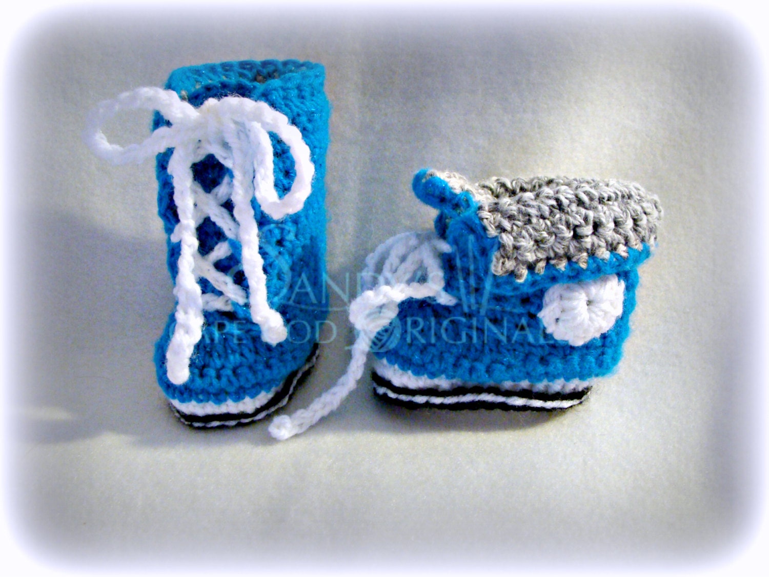 Sneaker Booties Crochet Pattern High Tops PDF 696