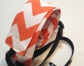 Camera Strap - Orange Chevrons - Quick Release - X-LONG