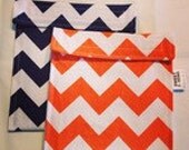 Chevrons - Snack Bag - Sandwich OR Snack size - U Pick Color