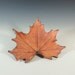 Maple Leaf / Made with Real Leaves in Stoneware Clay / Home Decor / Fall Wedding Decor / Handmade Stoneware Clay