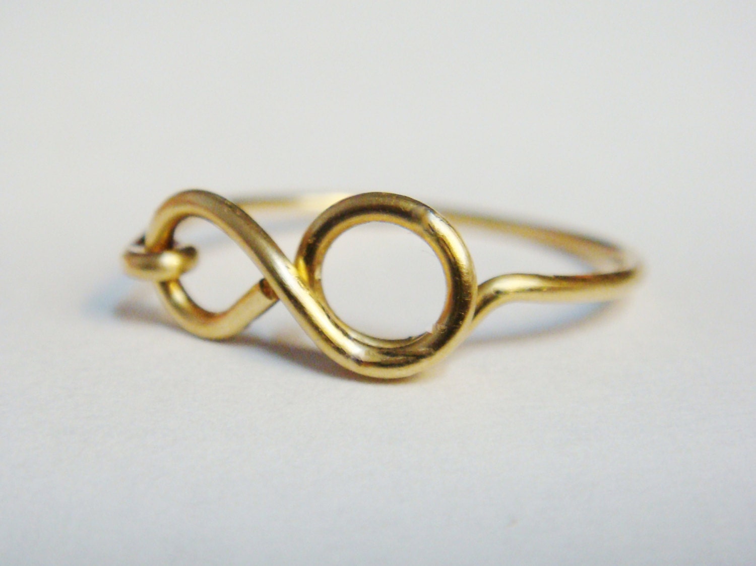 Infinity Ring - Gold Infinity Ring - 14K Gold Filled Infinity Ring - Wire Wrapped Ring - Friendship Ring - Etsy Jewelry