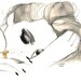 Dreams & Nightmares, print from original mixed media fashion illustration by Jessica Durrant