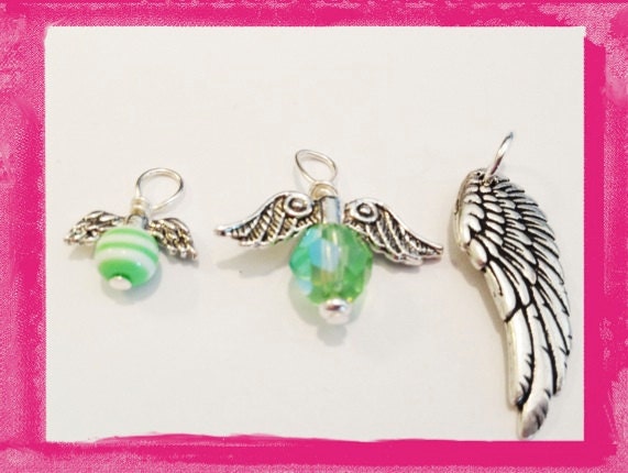 Angel Wing Charm - Add on to your Hand Stamped Necklace from LillyEllen