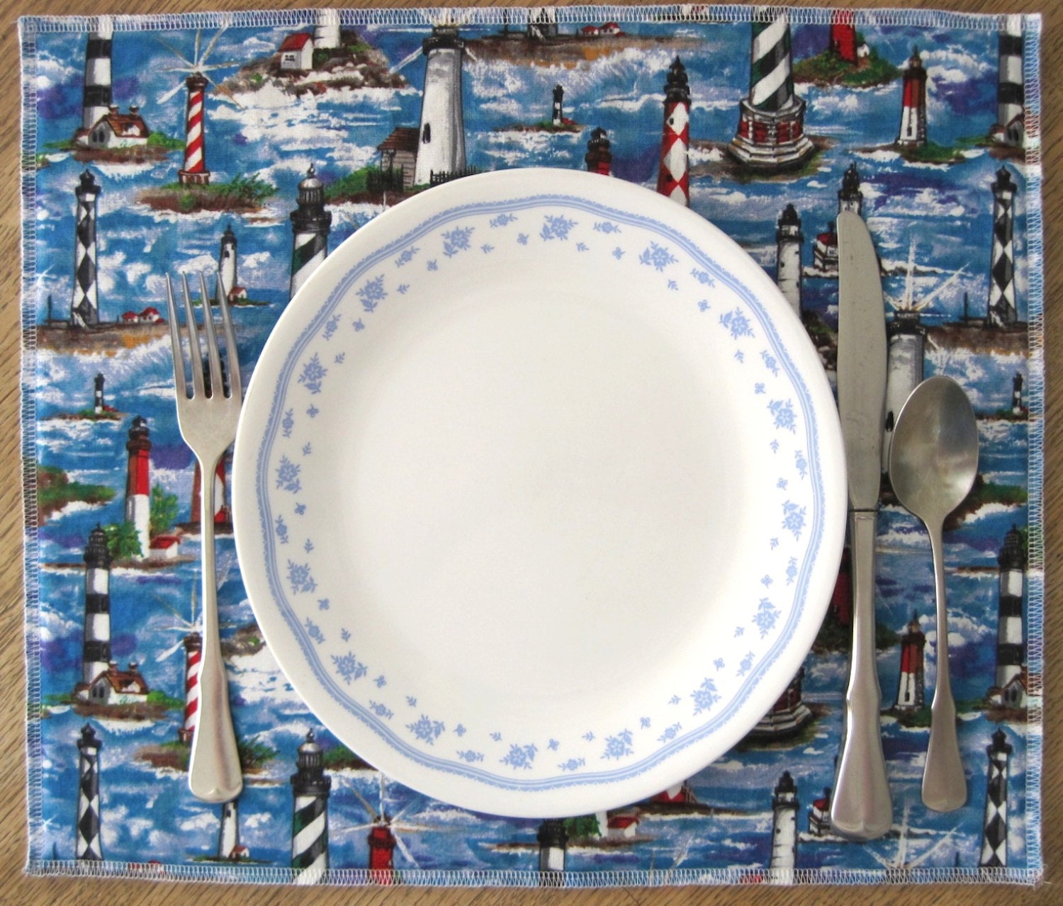 Lighthouse Placemat with Matching Coaster