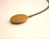 Mustard Yellow Locket Necklace // Bridesmaid Gifts //  Vintage Wedding // Long Locket Necklace