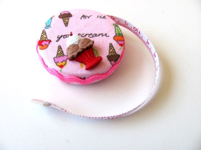 Pocket Ice Cream Fabric Tape Measure