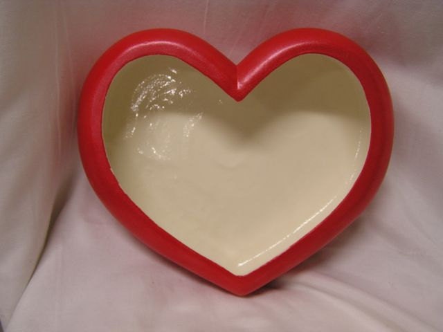 SALE 50% OFF Red Deep Heart Candy Dish