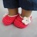 American Girl Ballet Flats Shoes Pink White