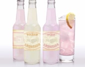 vintage lemonade, pink lemonade and limeade labels - printable editable file - idoityourself
