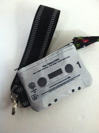 Van Halen 1984 80s Convertible Wristlet Retro Mini Cassette Tape Clutch