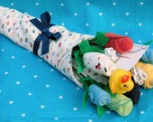 Baby Boy Layette Flower Bouquet