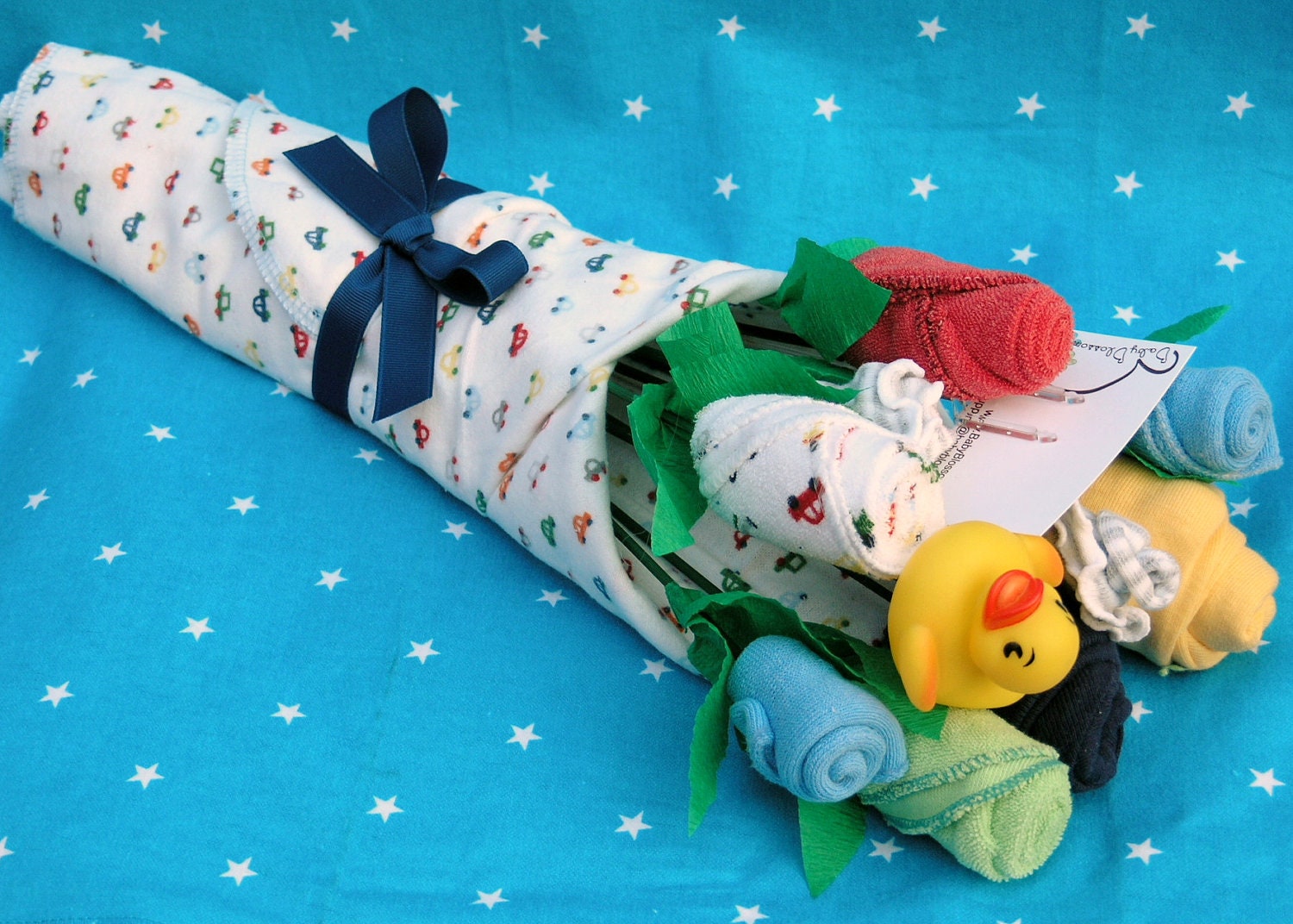 Baby Boy Layette Flower Bouquet