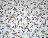 Vintage Fabric - Petite Birds and Butterflies - 43 x 46