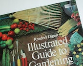 Illustrated Guide to Gardening 1978 hardcover book vintage