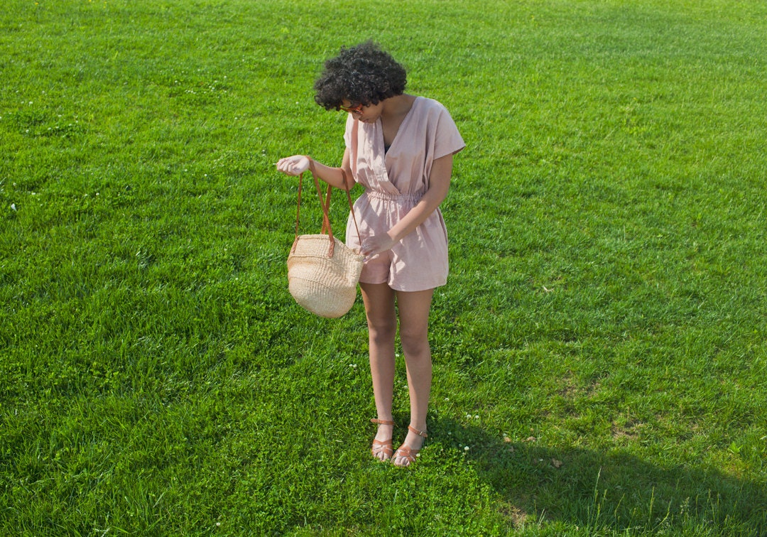 Sumiko Linen Jumpsuit in Terracotta