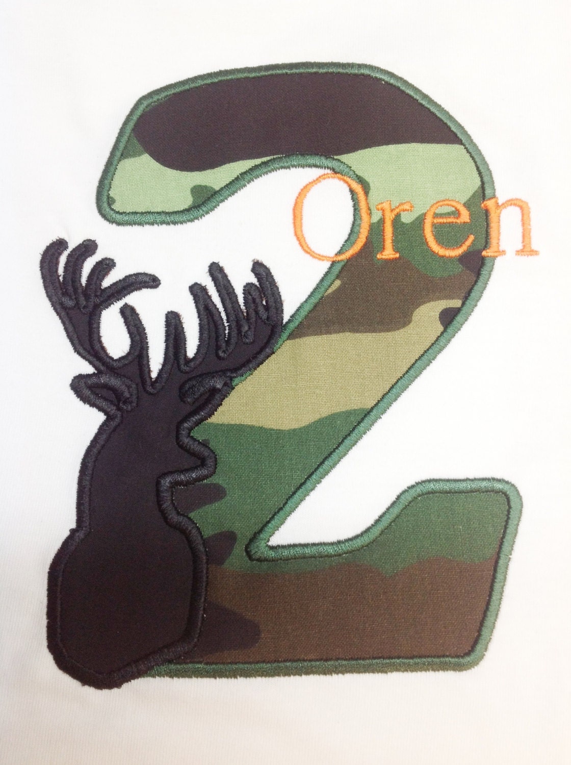 GreatStitch Deer Little Hunter Royal Boy Birthday Shirt