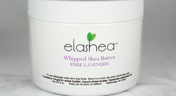 PURE LAVENDER All Natural Whipped Shea Butter Moisturizing Cream 8 oz