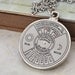 UNTIL 2060 steel working perpetual calendar necklace in silver