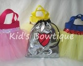 Set of 12 Knight in Shining Armor Drawstring Birthday Bags and 8 Princess Party Favor Tutu  Bags