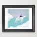 Safe Passage, illustration print, polar bear and boy, ice, snow, iceberg, arctic, adventure