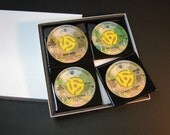 Doobie Brothers Beautiful 4 pc. Set of  Collectible 45 rpm Record Drink Coasters  13