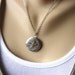 A Little Birdie Told Me - Necklace - Antiqued Silver Floral Sparrow Locket - Two Tone Pendant - Keepsake Jewelry