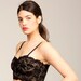 Black vintage lace Bra, black bralette, black lace lingerie.