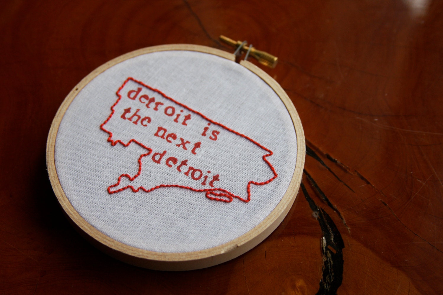 Detroit Hand-Sewn Wall Art