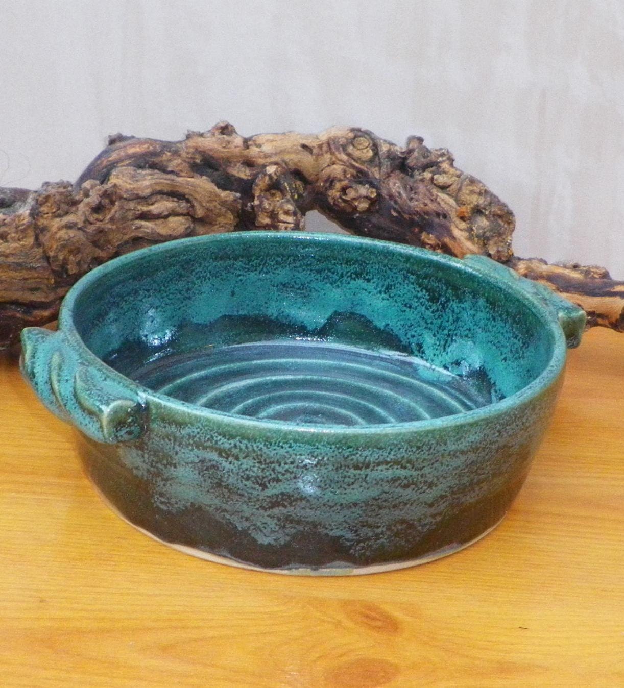 Serving dish hand thrown bowl stoneware casserole pottery ceramic
