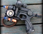 Steampunk gun NERF  Victorian scifi pistol APOCALYPTIC cyber soft darts ZOMBIE killer-ng1
