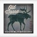 PERSONALIZE Old Moose Trading Company -  Rustic Road Sign -  Graphic Art Canvas Wall Art 16 x 16 x 1.5 inches Vintage Style