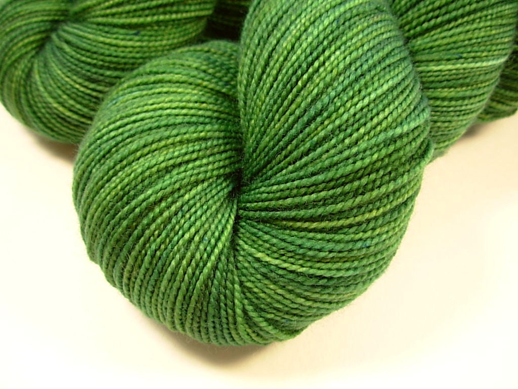 Sock Weight Superwash Merino Wool Yarn - Laurel - Hand Dyed Yarn, Knitting Supplies