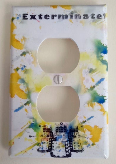 Doctor Who Dalek Decorative Light Switch Plate Cover Outlet