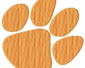 Tiger Paw Print Machine Embroidery Design