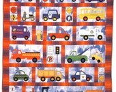 Around Town Baby Child  Quilt Pattern by Country Quilter Cars Trucks Trains