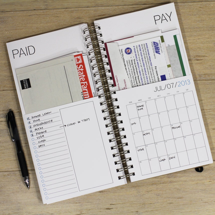 SALE. DATED bills calendar