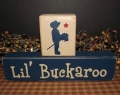 Lil Buckaroo primitive wood blocks