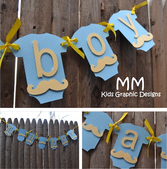It's a Boy Banner - Baby Shower - Personalized Il_570xn