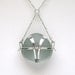Sea Glass Jewelry - Sterling Ice Blue English Caged Sea Glass Necklace