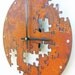 Puzzle Wall Clock V (Rusted)