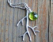 Awakening Spring Necklace...Peridot and Sterling Silver