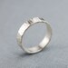 Spring Sale / Birch Textured Sterling Silver Ring Custom Size Recycled Eco Friendly Ethical Handmade in Seattle Jewelry