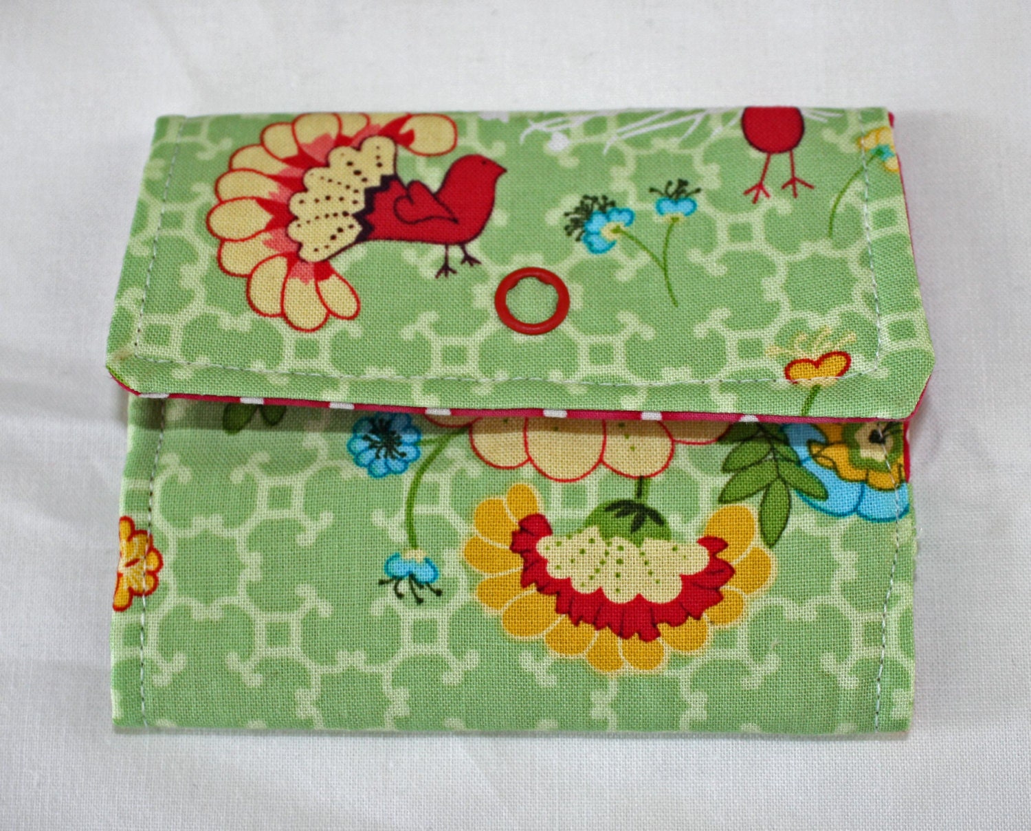 Green Peacock Card Wallet