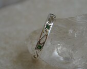 Eternity Ring in Argentium Silver with Tsavorite