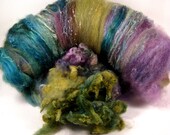 Dusk Canyon Wild Card Bling Batt for Spinning and Felting