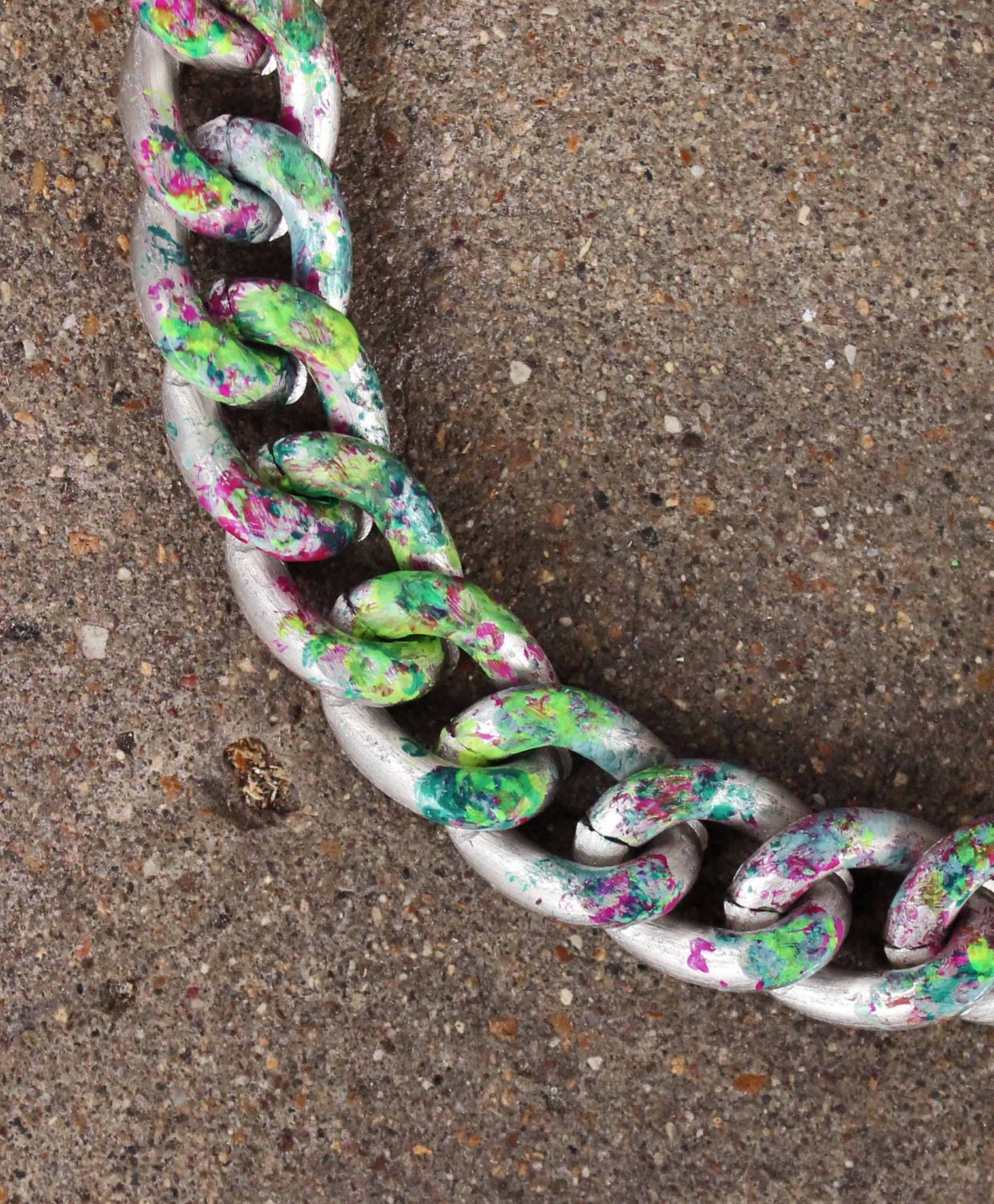 Splatter Chain Necklace