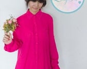 Neon Pink Shirt / Hot pink Tunic