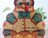 Hand Painted TURKEY Paper Towel Holder, Thanksgiving, Home Decor,  Fall,Give Thanks , Autumn and Holidays,  Steph'sKeepsakes