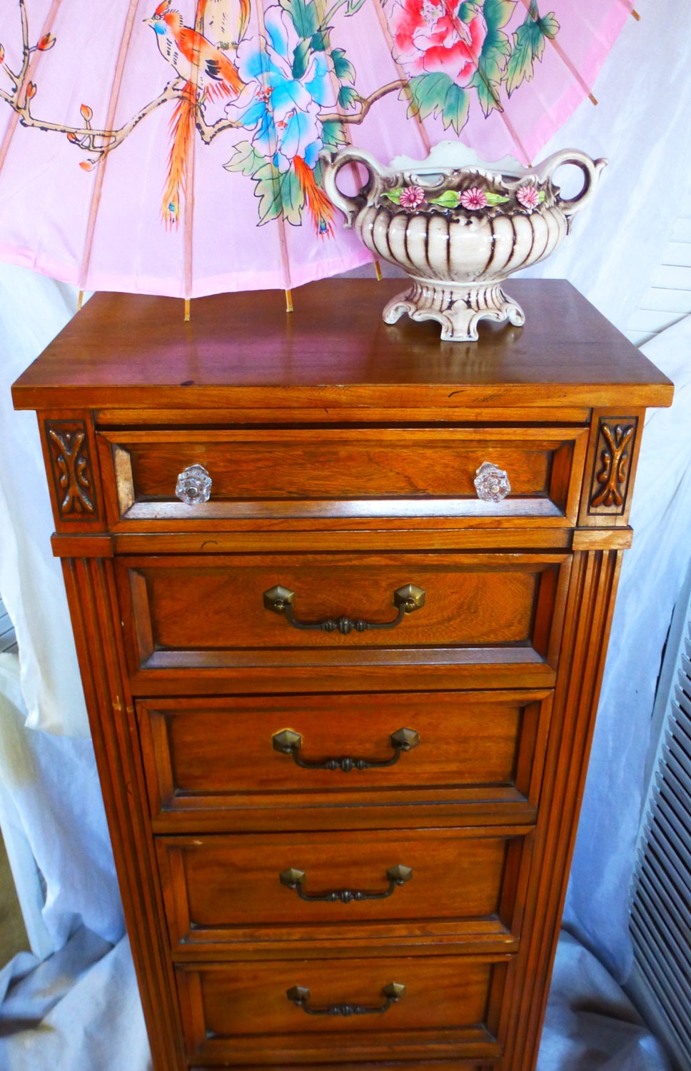 Lingerie Chest Vintage Poppy Cottage Custom PAINT to ORDER