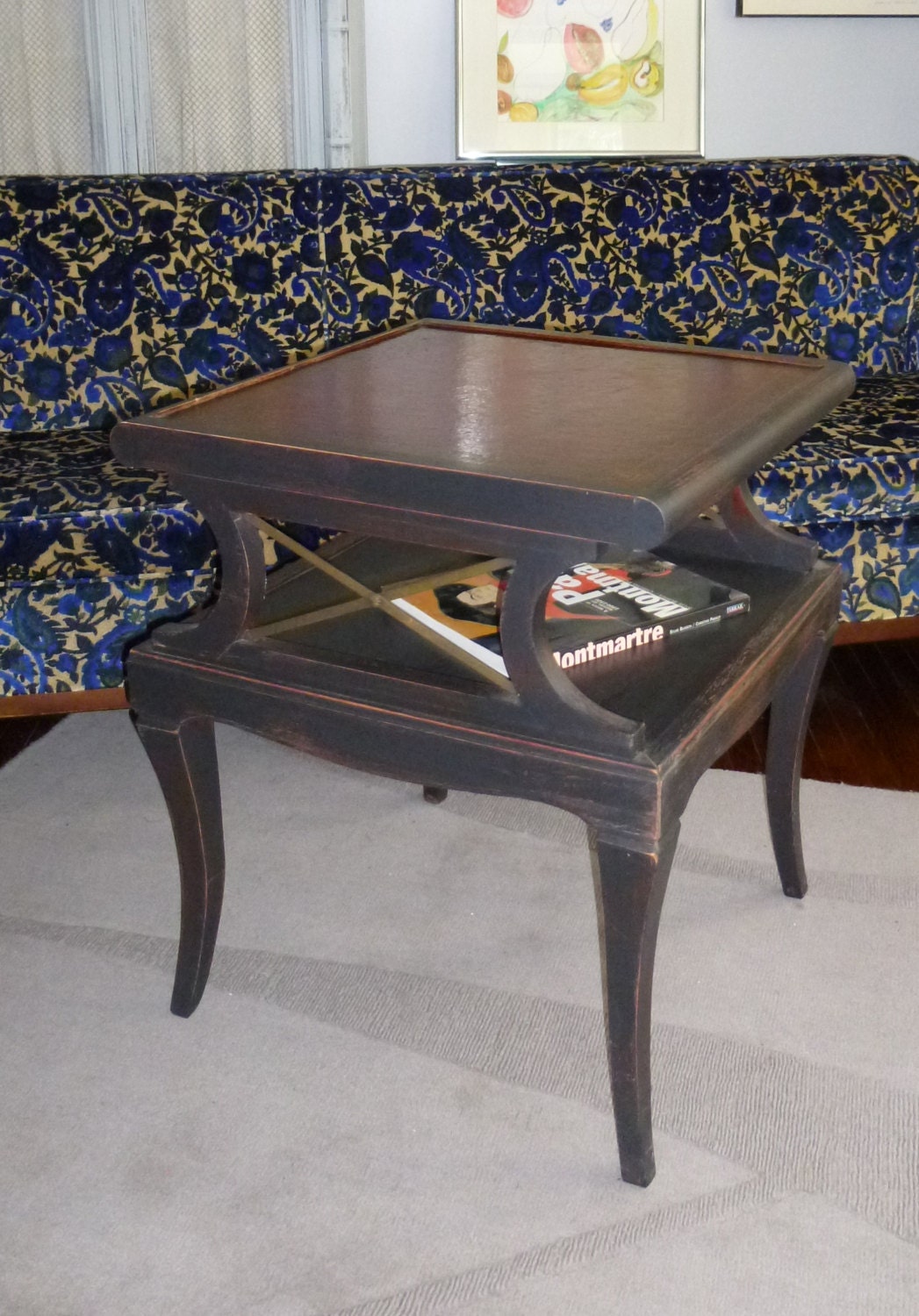 Mid Century Accent Table Vintage Poppy Cottage